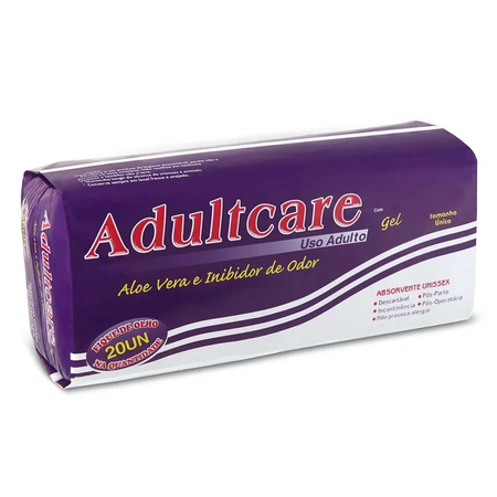 imagem do produto Absorvent Adultcare 20un Roxa