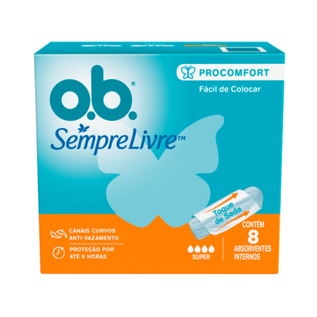 imagem do produto Absorvente Ob Pro Comfort 8 Unidades Super