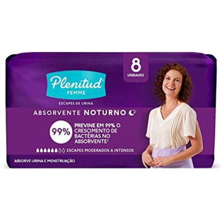 imagem do produto Absorvente Plenitud Femme 8 Unidades Noturno