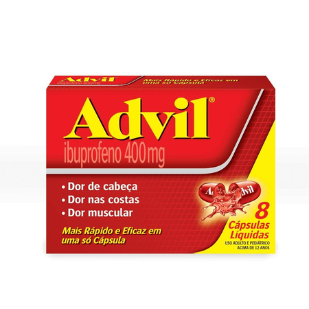 imagem do produto Advil Extra 400mg 8 Capsulas