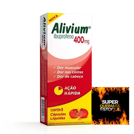 imagem do produto Alivium 400mg 8cps Gel