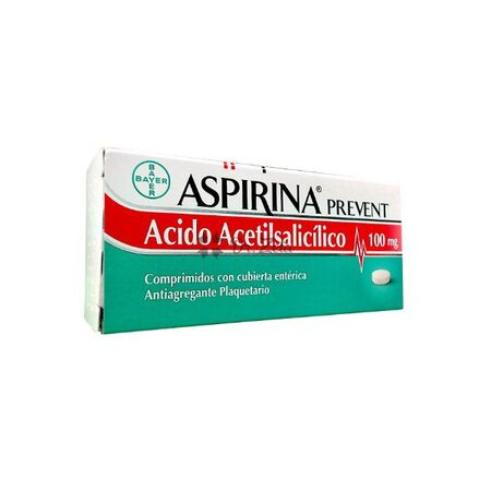 imagem do produto Aspirina Prevent 100mg 30 Comprimidos