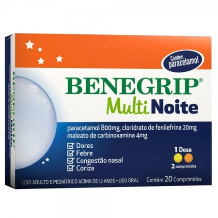 imagem do produto Benegrip Multi Noite C20 Comp