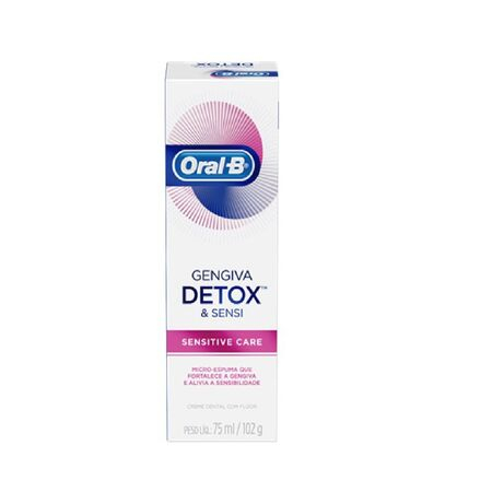 imagem do produto Creme Dental Oral B Detox 102g Sensitive Care