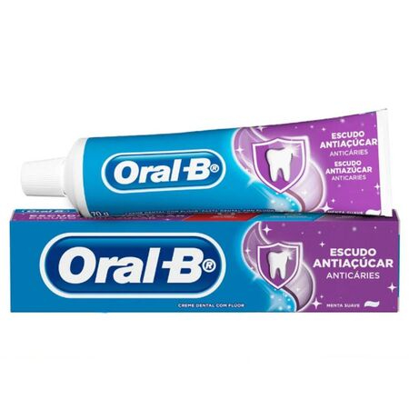 imagem do produto Creme Dental Oral B Escudo Anti Acucar 70g