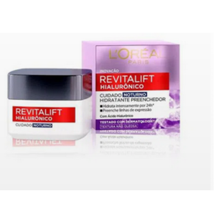 imagem do produto Creme Loreal Revitalift 49g Cuidado Noturno Hidratante Preen