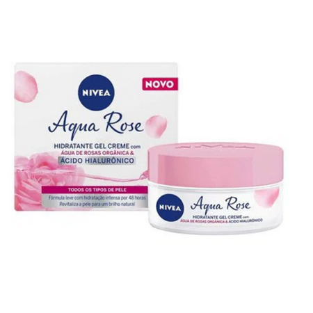 imagem do produto Creme Nivea Facial 50g Hidratante Gel Aqua Rose