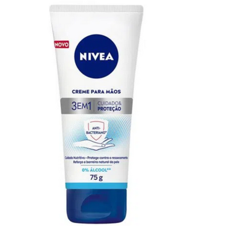 imagem do produto Creme Nivea Para Maos 75g 3em1 Cuidado e Protecao Antibacter