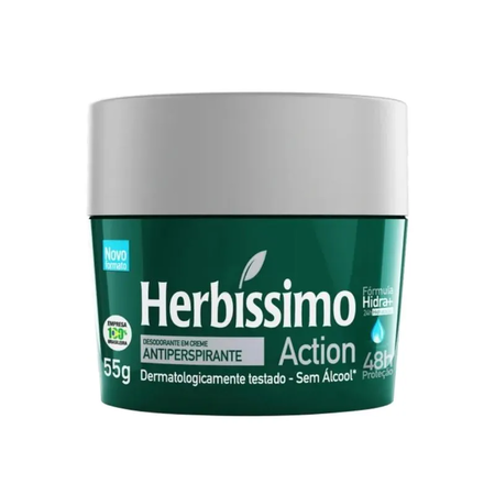 imagem do produto Desodorante Herbissimo Creme Action 55g