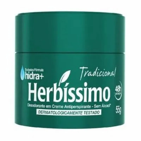 imagem do produto Desodorante Herbissimo Creme Tradicional 55g