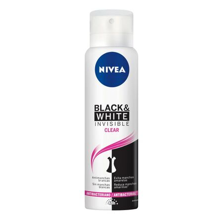 imagem do produto Desodorante Nivea Aerosol 150ml Black White Clear