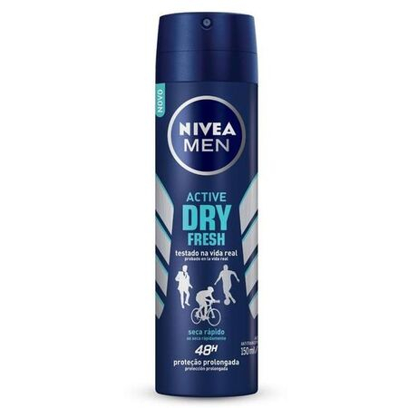 imagem do produto Desodorante Nivea Men Aerosol 150ml Active Dry Fresh