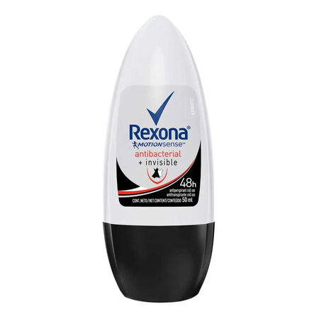 imagem do produto Desodorante Rexona Roll On 50ml Antibacterial Invisible