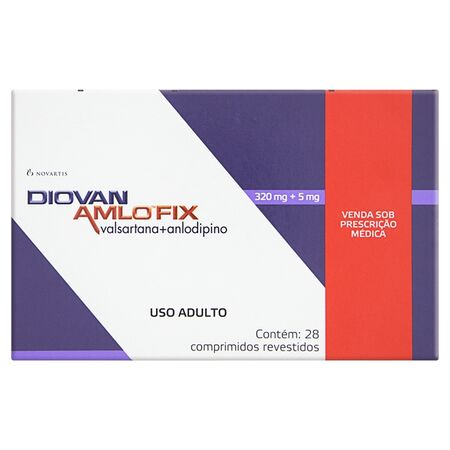 imagem do produto Diovan Amlo Fix 320/5mg 28 Comprimidos