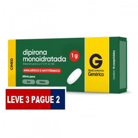 imagem do produto Dipirona 1g 10cpr Cimed