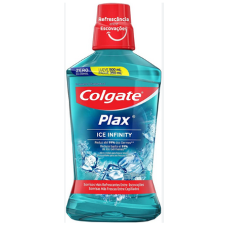 imagem do produto Enxaguante Bucal Colgate Plax 500ml Ice Infinity