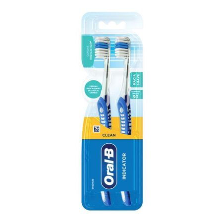 imagem do produto Escova Dental Oral B Indicator Plus 30 2 Unidades