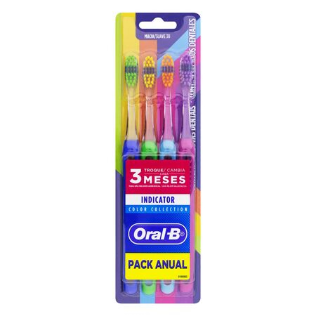 imagem do produto Escova Dental Oral B Indicator Plus 30 Color 4 Unidades