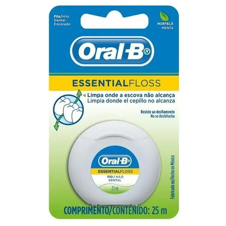 imagem do produto Fio Dental Oral B Essential Floss 25m Menta