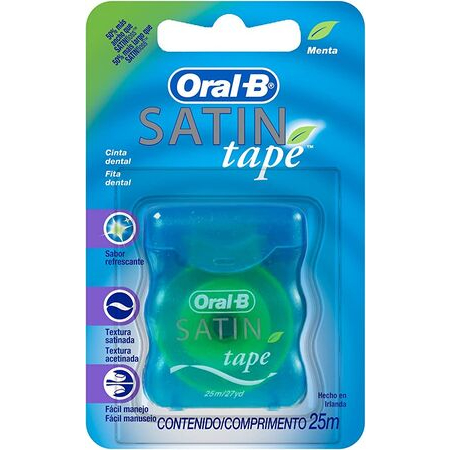 imagem do produto Fita Dental Oral B Satintape 25m Menta