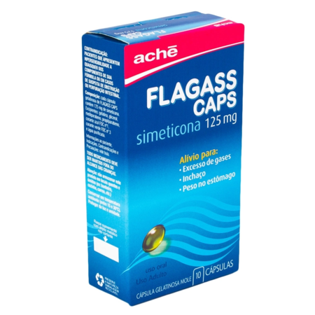 imagem do produto Flagass 125mg 10 Capsulas