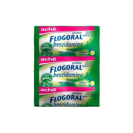 imagem do produto Flogoral Pastilhas 4 Unidades Menta