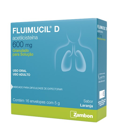 imagem do produto Fluimucil D 600mg 16x5g