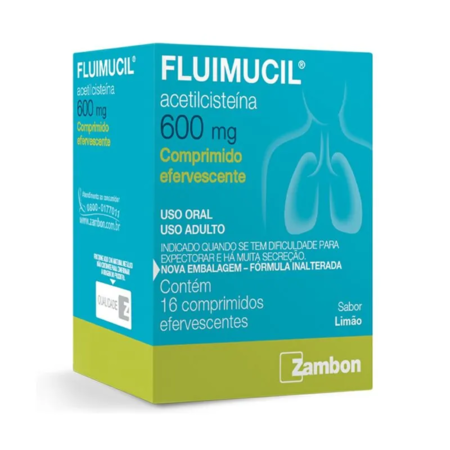 imagem do produto Fluimucil Efervescente 600mg 16 Comprimidos