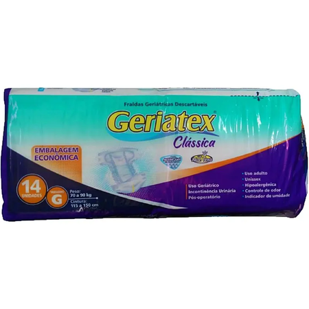 imagem do produto Fralda Geriatex Classica G 14un