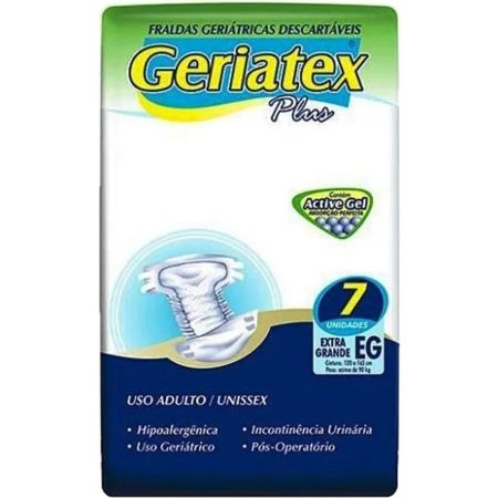 imagem do produto Fralda Geriatex Extra Grande 7 Unidades