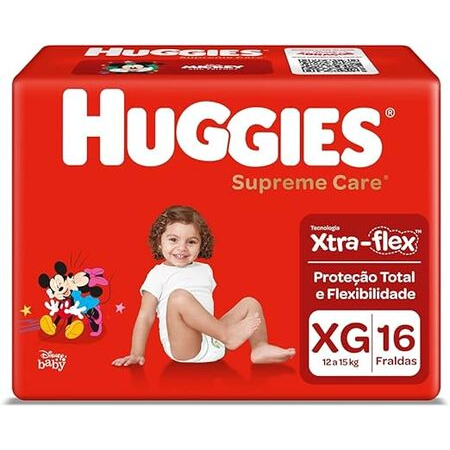 imagem do produto Fralda Huggies Supreme Care Xg 16un