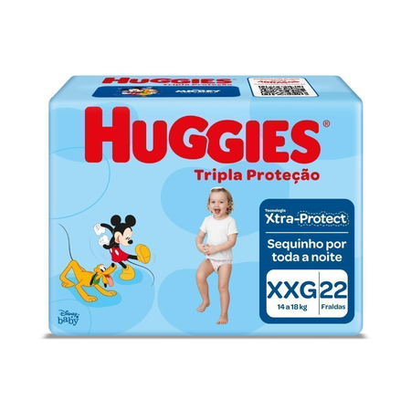 imagem do produto Fralda Huggies Tripla Proteo Xxg 22un