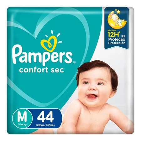 imagem do produto Fralda Pampers Confort Sec Mega M 44un