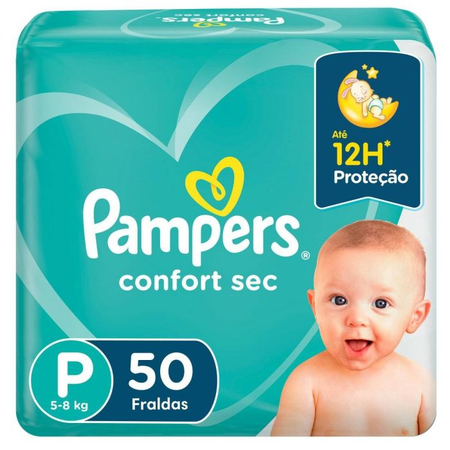 imagem do produto Fralda Pampers Confort Sec Mega P 50un