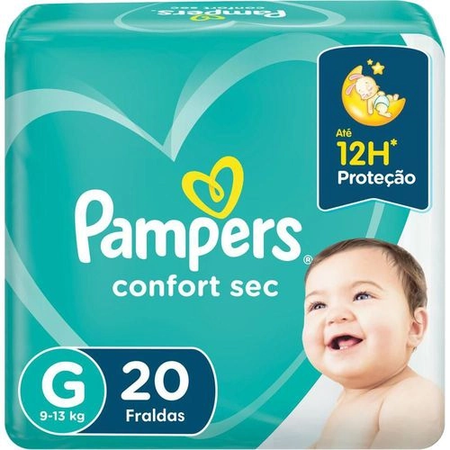 imagem do produto Fralda Pampers Confort Sec Pactao G 20un