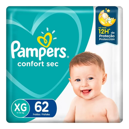 imagem do produto Fralda Pampers Confort Sec Super  Xg 62un