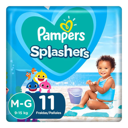 imagem do produto Fralda Pampers P/banho Splashers M/g 11un