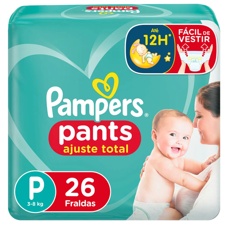 imagem do produto Fralda Pampers Pants Ajuste Total P 26un