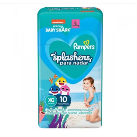 imagem do produto Fralda Pampers Para Banho Splashers Xg 10 Unidades