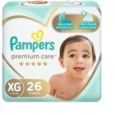 imagem do produto Fralda Pampers Premium Care Mega Xg 26un