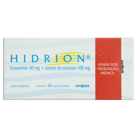 imagem do produto Hidrion 40mg+100mg 30 Comprimidos