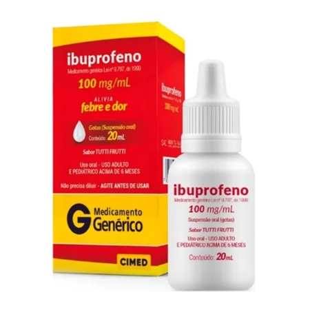 imagem do produto Ibuprofeno Gotas 100mg 20ml Cimed