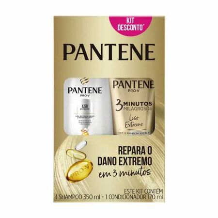 imagem do produto Kit Pantene 3mm Sh+cond 170ml Liso