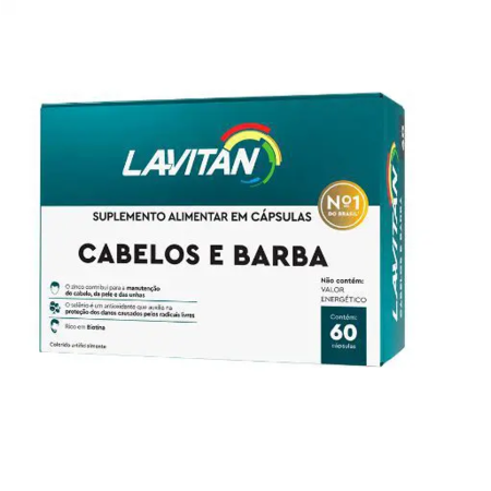 imagem do produto Lavitan Mais Hair Men 60caps