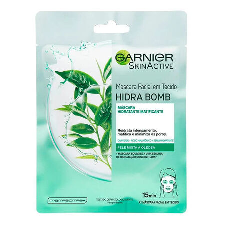 imagem do produto Masc Facial Tec Garnier Hidra Bomb 32g Cha Verde