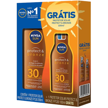 imagem do produto Nivea Prot Solar P&b F30 200ml+100ml