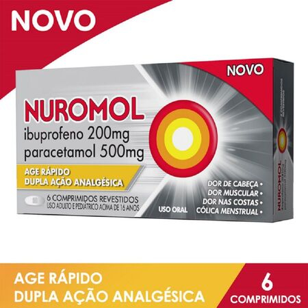 imagem do produto Nuromol 200+500mg 6 Comprimidos