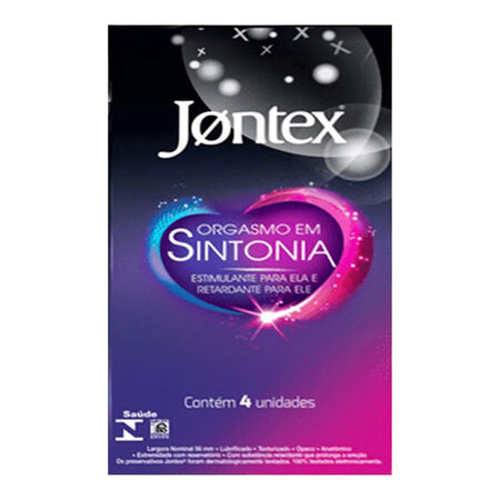 imagem do produto Preservativo Jontex Orgasmo Em Sintonia Com 4 Unidades  Neu