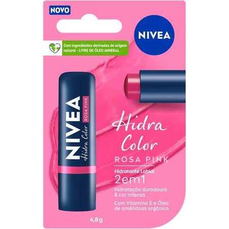 imagem do produto Protetor Labial Nivea Color Rosa Pink 4.8g