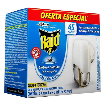 imagem do produto Raid Aparelho Advanced 45noites+refil 329ml